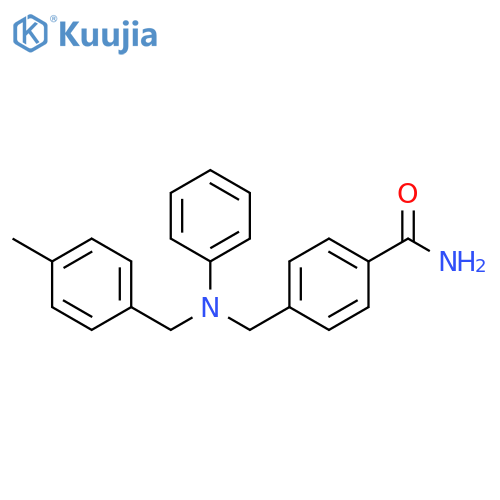 Benzamide, 4-[[[(4-methylphenyl)methyl]phenylamino]methyl]- structure