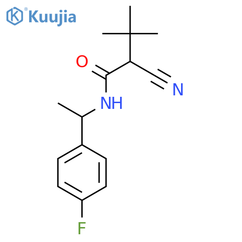 BUTANAMIDE, 2-CYANO-N-[1-(4-FLUOROPHENYL)ETHYL]-3,3-DIMETHYL- structure