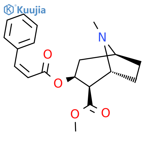 cis-Cinnamoylcocaine structure
