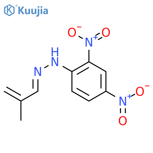 (E)-1-(2,4-dinitrophenyl)-2-(2-methylprop-2-en-1-ylidene)hydrazine structure