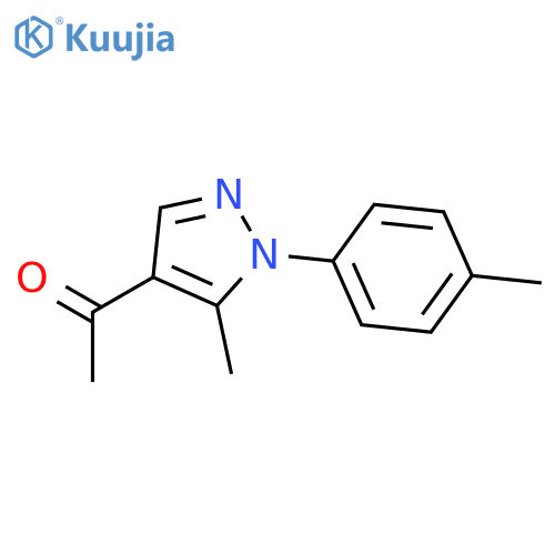 1-(5-methyl-1-p-tolyl-1H-pyrazol-4-yl)ethanone structure