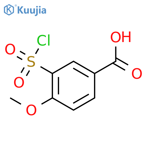 3-chlorosulfonyl-4-methoxybenzoic acid structure