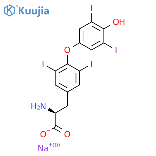 Levothyroxine sodium structure