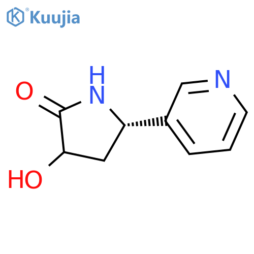 2-Pyrrolidinone, 3-hydroxy-5-(3-pyridinyl)-, (5S)- structure