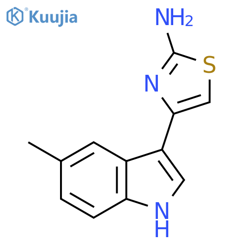 4-(5-Methyl-1H-indol-3-yl)-thiazol-2-ylamine structure
