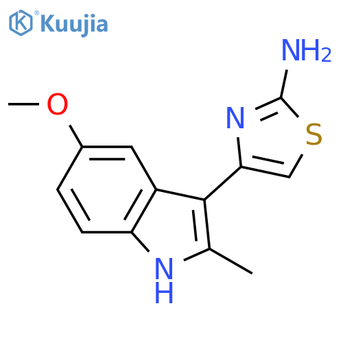 4-(5-Methoxy-2-methyl-1H-indol-3-yl)thiazol-2-amine structure