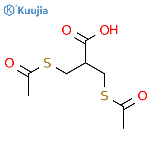 3-(Acetylthio)-2-[(acetylthio)methyl]propanoic acid structure