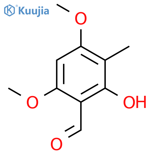 Benzaldehyde, 2-hydroxy-4,6-dimethoxy-3-methyl- structure