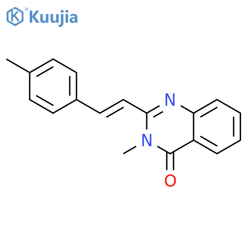 4(3H)-QUINAZOLINONE, 3-METHYL-2-[2-(4-METHYLPHENYL)ETHENYL]- structure