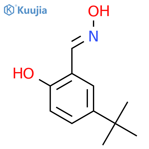 4-tert-Butyl-2-[(1Z)-(hydroxyimino)methyl]phenol structure