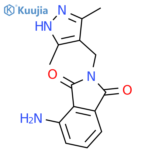 4-Amino-2-((3,5-dimethyl-1H-pyrazol-4-yl)methyl)isoindoline-1,3-dione structure