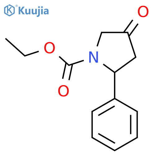 Ethyl 4-oxo-2-phenylpyrrolidine-1-carboxylate structure