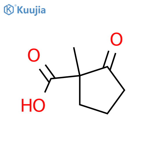 1-methyl-2-oxocyclopentane-1-carboxylic acid structure