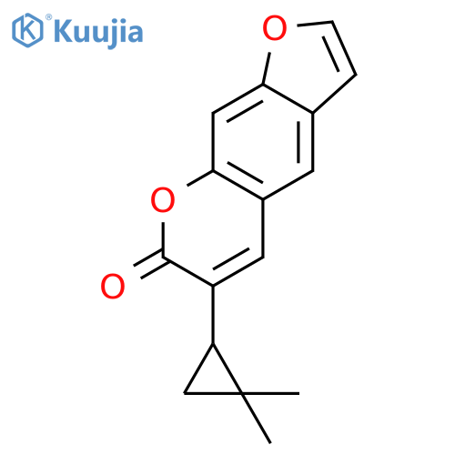 7H-Furo[3,2-g][1]benzopyran-7-one,6-(2,2-dimethylcyclopropyl)- structure