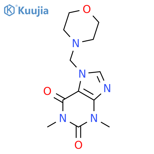 1H-Purine-2,6-dione,3,7-dihydro-1,3-dimethyl-7-(4-morpholinylmethyl)- structure