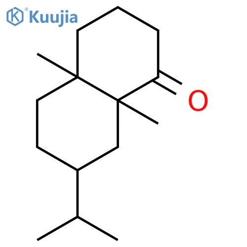 1(2H)-Naphthalenone,octahydro-4a,8a-dimethyl-7-(1-methylethyl)-, (4aS,7R,8aR)- structure