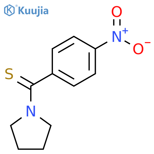 Pyrrolidine, 1-[(4-nitrophenyl)thioxomethyl]- structure