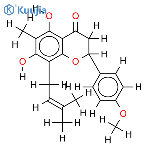 4'-O-methyl-6-methyl-8-prenylnaringenin structure