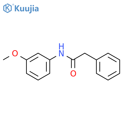Benzeneacetamide, N-(3-methoxyphenyl)- structure
