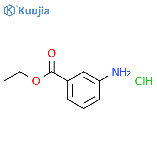 Benzoic acid, 3-amino-, ethyl ester, hydrochloride structure