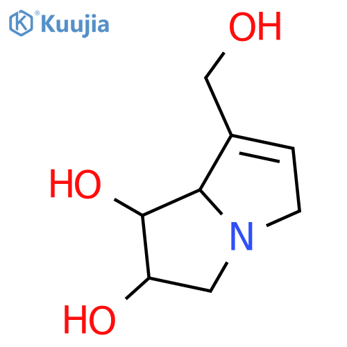 (1S,2R,8R)-7-(hydroxymethyl)-2,3,5,8-tetrahydro-1H-pyrrolizine-1,2-diol structure