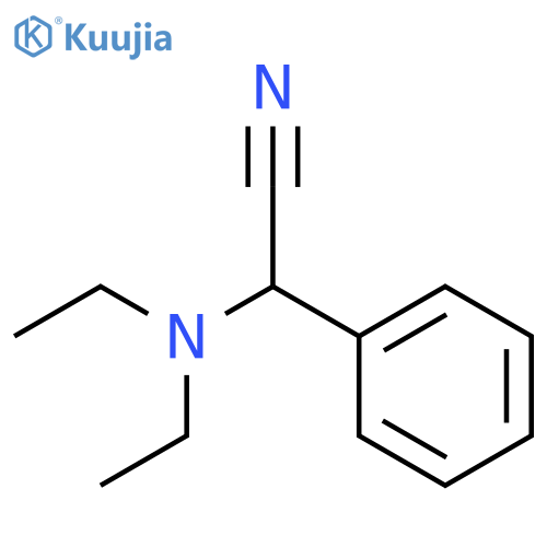 Benzeneacetonitrile, a-(diethylamino)- structure