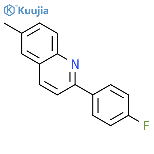 Quinoline, 2-(4-fluorophenyl)-6-methyl- structure