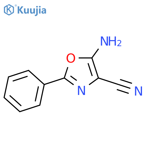 5-amino-2-phenyl-1,3-oxazole-4-carbonitrile structure