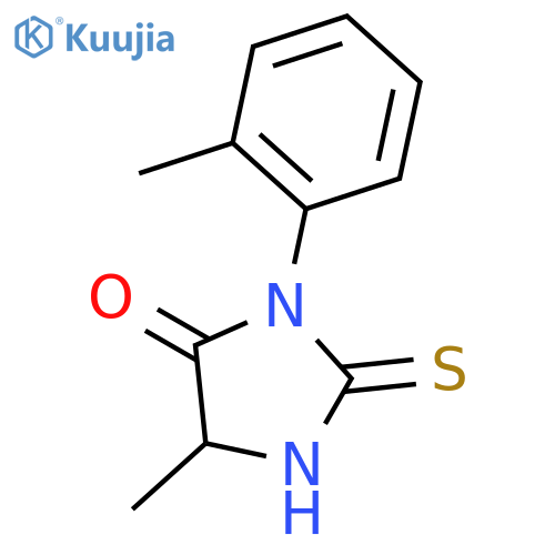 4-Imidazolidinone, 5-methyl-3-(2-methylphenyl)-2-thioxo- structure