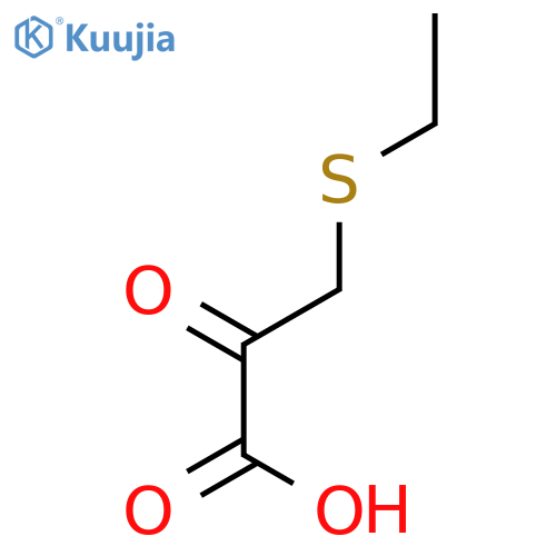 Propanoic acid,3-(ethylthio)-2-oxo- structure