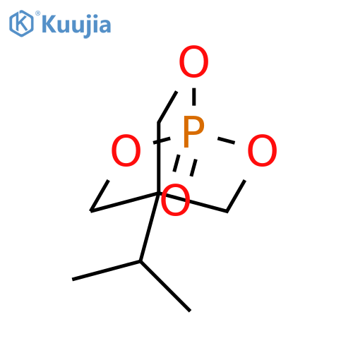2,6,7-Trioxa-1-phosphabicyclo[2.2.2]octane,4-(1-methylethyl)-, 1-oxide structure