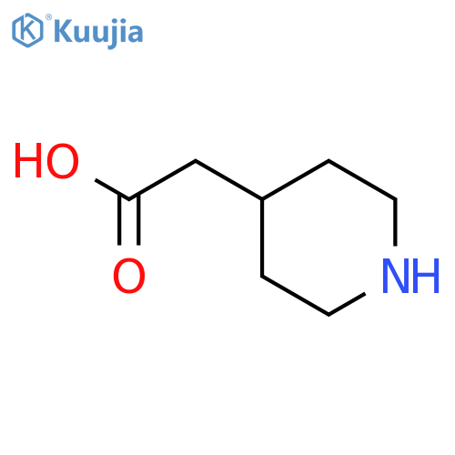 2-(4-piperidyl)acetic acid structure
