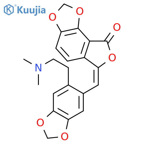 (6E)-6-({6-[2-(dimethylamino)ethyl]-1,3-benzodioxol-5-yl}methylidene)furo[3,4-e][1,3]benzodioxol-8(6H)-one structure