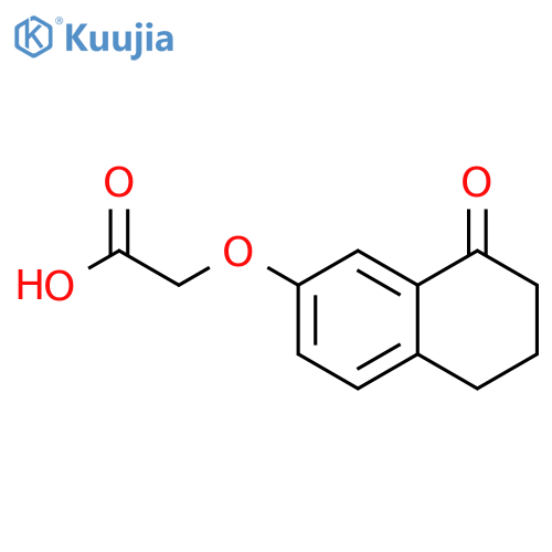 Acetic acid, 2-[(5,6,7,8-tetrahydro-8-oxo-2-naphthalenyl)oxy]- structure