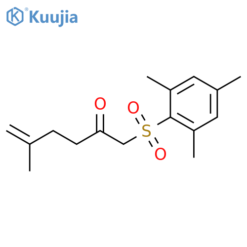 5-HEXEN-2-ONE, 5-METHYL-1-[(2,4,6-TRIMETHYLPHENYL)SULFONYL]- structure
