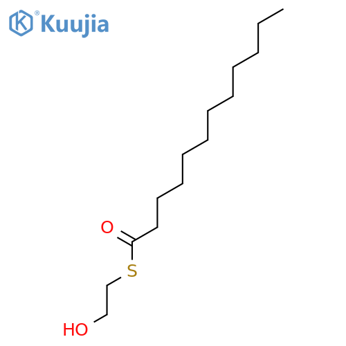 S-(2-hydroxyethyl) dodecanethioate structure