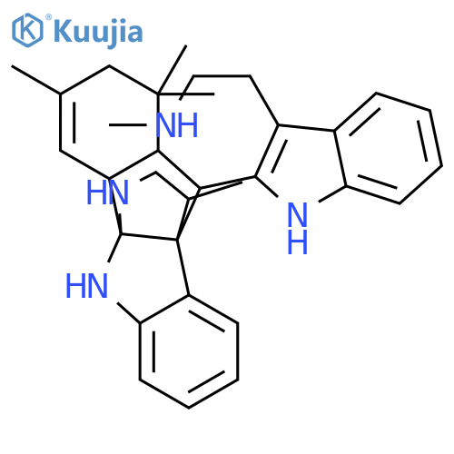1H-Indole-3-ethanamine,N-methyl-2-[(4aS,4bR,9bS,10R,10aR)-2,4a,10,10a-tetrahydro-1,1,3,13-tetramethyl-1H,5H-4b,9b-(iminoethano)indeno[1,2-b]indol-10-yl]- structure