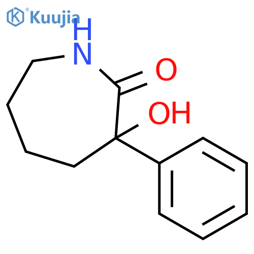 3-hydroxy-3-phenylazepan-2-one structure