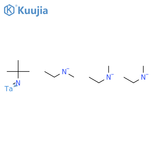 (tert-butylimido)tris(ethylmethylamino)tantalum structure