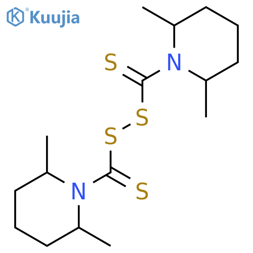 PIPERIDINE, 1,1'-(DITHIODICARBONOTHIOYL)BIS[2,6-DIMETHYL- structure