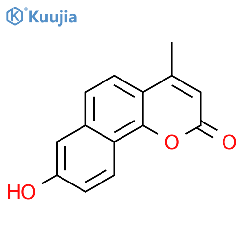 2H-Naphtho[1,2-b]pyran-2-one, 8-hydroxy-4-methyl- structure