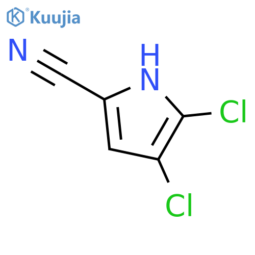 4,5-Dichloro-1H-pyrrole-2-carbonitrile structure