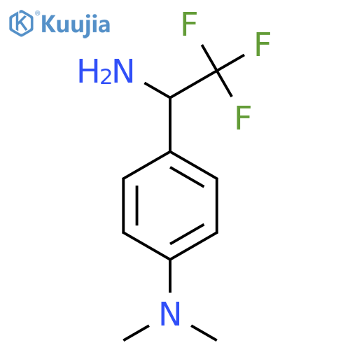4-(1-amino-2,2,2-trifluoroethyl)-N,N-dimethylaniline structure