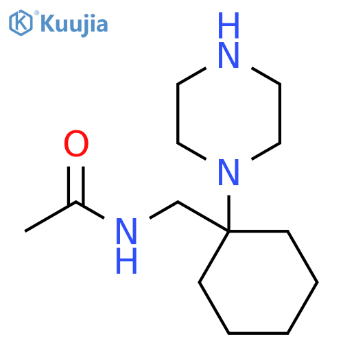 Acetamide, N-[[1-(1-piperazinyl)cyclohexyl]methyl]- structure