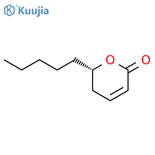 2H-Pyran-2-one,5,6-dihydro-6-pentyl-, (6R)- structure