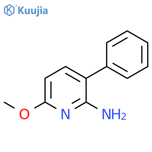 2-Pyridinamine,6-methoxy-3-phenyl-(9CI) structure