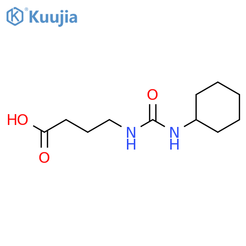 4-[(cyclohexylcarbamoyl)amino]butanoic acid structure