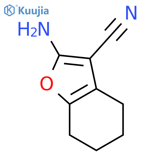 3-Benzofurancarbonitrile, 2-amino-4,5,6,7-tetrahydro- structure