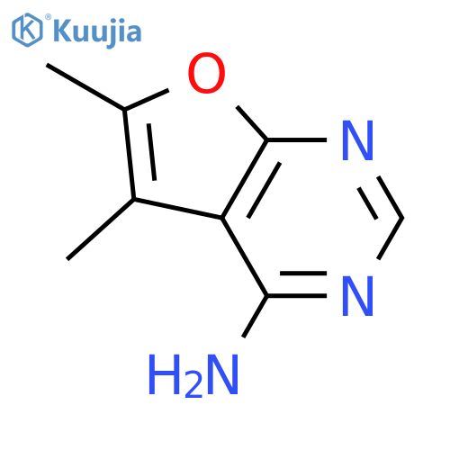 5,6-dimethylfuro2,3-dpyrimidin-4-amine structure