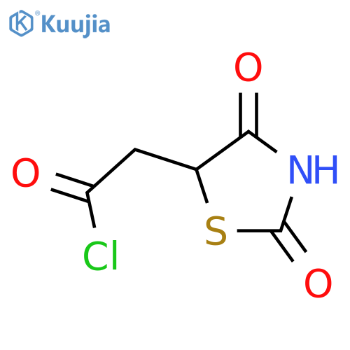 (2,4-Dioxo-thiazolidin-5-yl)-acetylchloride structure
